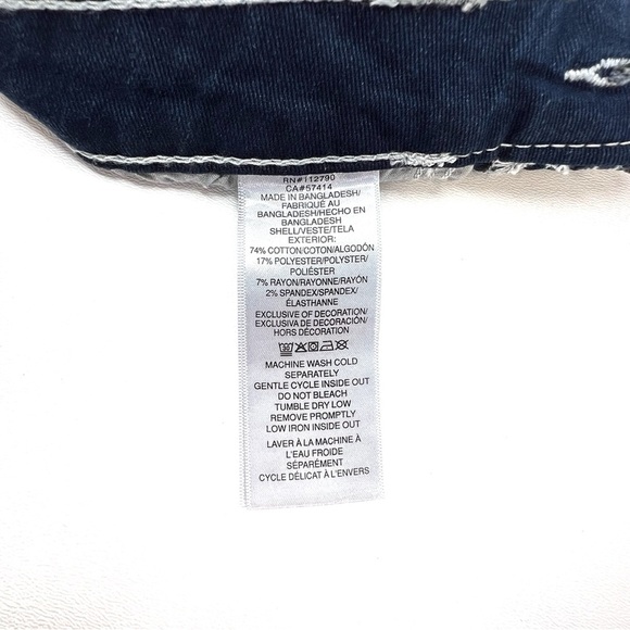 True Religion Jeans Halle Big T High Rise Flap Super Skinny Dark Wash 30/10 NWT - Picture 6 of 9